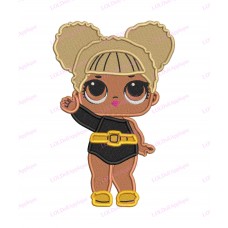 Queen Bee LOL Dolls Surprise Fill Embroidery Design